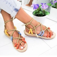 2021 summer new shoes womens sandals students flat platform shoes women soft patent leather gladiator sandals female beach shoes