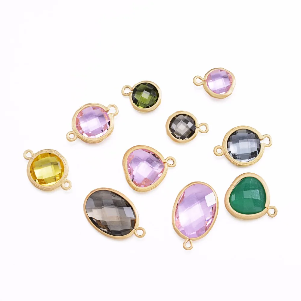 Соединитель для ожерелья браслета|coloured charms|connector charmssquare charms |