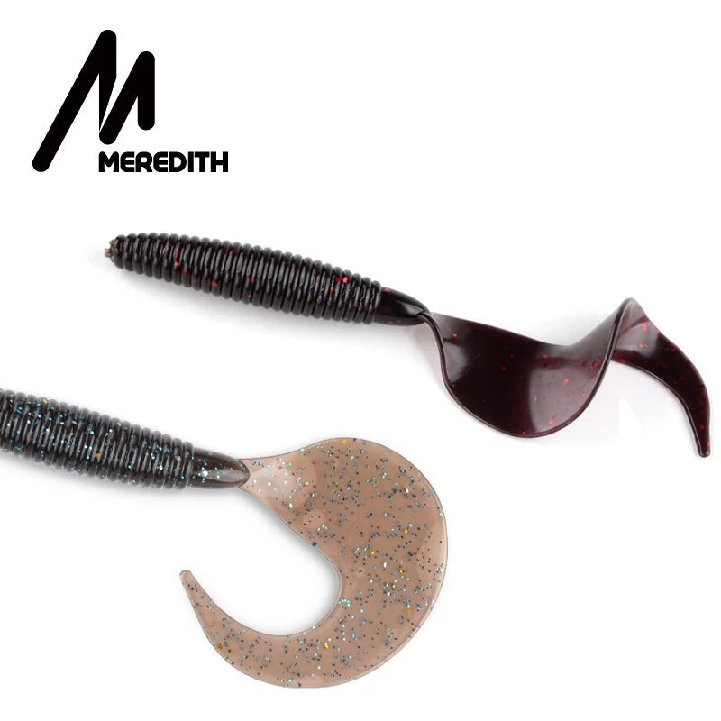 MEREDITH 90 мм Grub искусственные рыболовные приманки 10 шт. 4,4 г мягкие наживки для рыбы Хищник снасти червь воблеры мягкие приманки