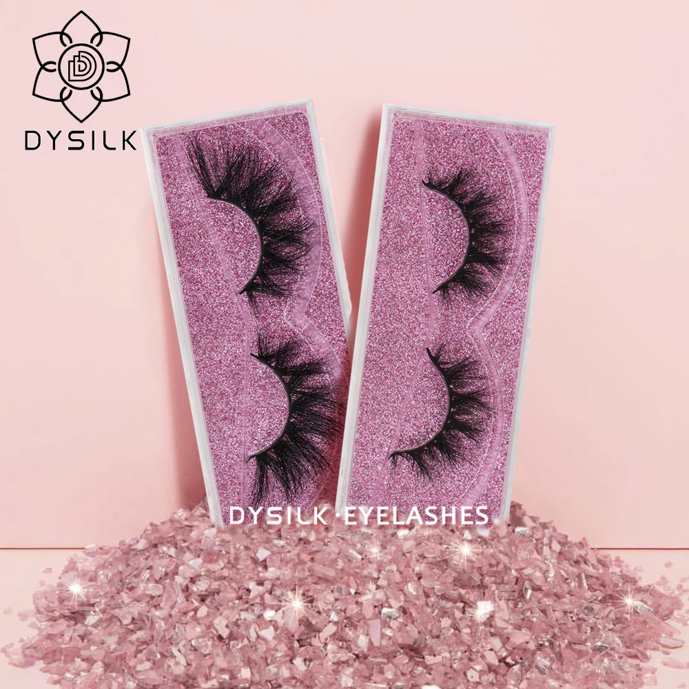 DYSILK Роскошные 5D норковые Накладные ресницы с широким крестом пушистые норковые ресницы Инструменты для наращивания макияжа ручной работы норковые ресницы