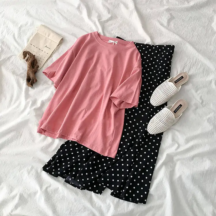 Женские комплекты] костюм Лето 2020 новинка Женская Корейская версия волнистых