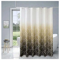 geometric stripe waterproof fabric shower curtain for bathtub showers polyester curtain bathroom accessories home shower curtain