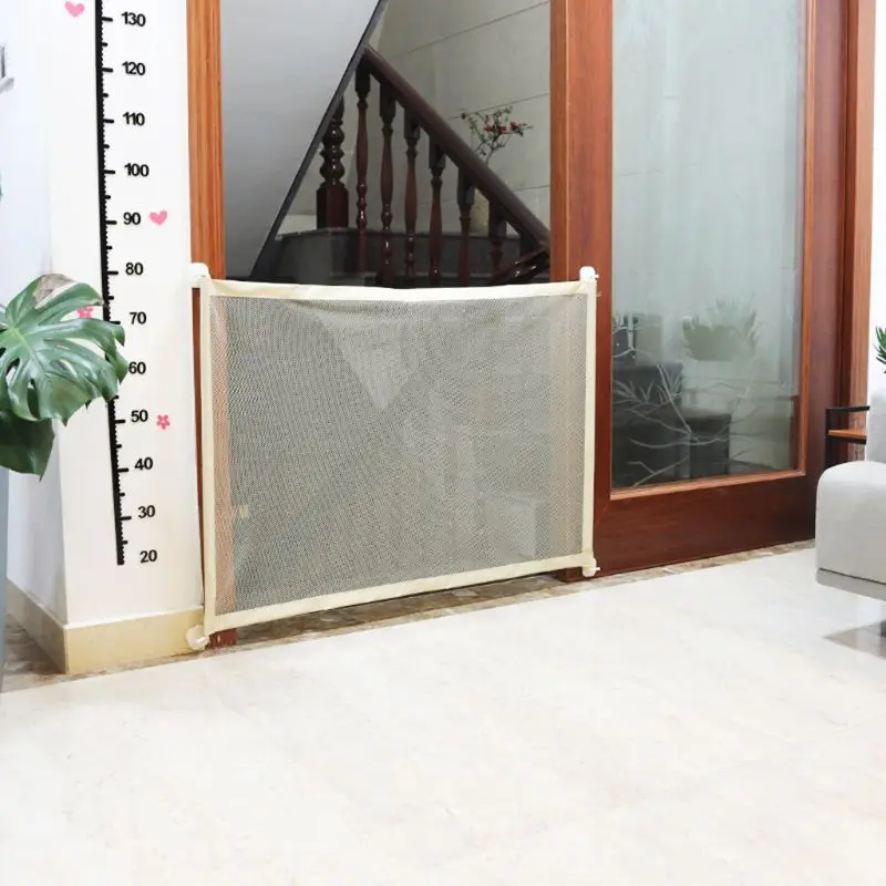 

High Quality Portable Folding Pet Barrier Fences Breathable Retractable Mesh Gate Safety Separation Dog Isolated Net Guard