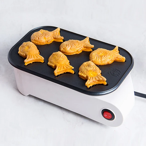 

Octopus Ball Maker Takoyaki Baking Pan Electric Taiyaki Machine Sausage Hotdog Eggs Omelette Grill Japanese Fish-Shape Cake Oven