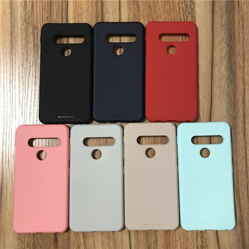Для LG G8S THINQ приятный мягкий силиконовый матовый Резиновый ТПУ чехол для телефона