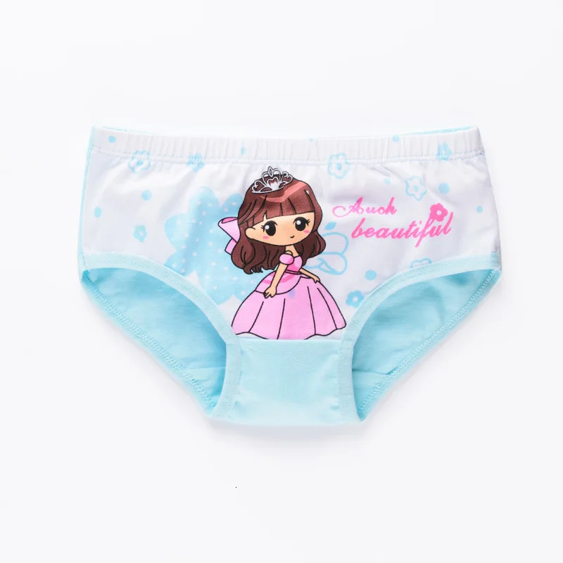 5 шт./лот Новые Детские хлопковые трусы милые Мультяшки для принцессы маленьких
