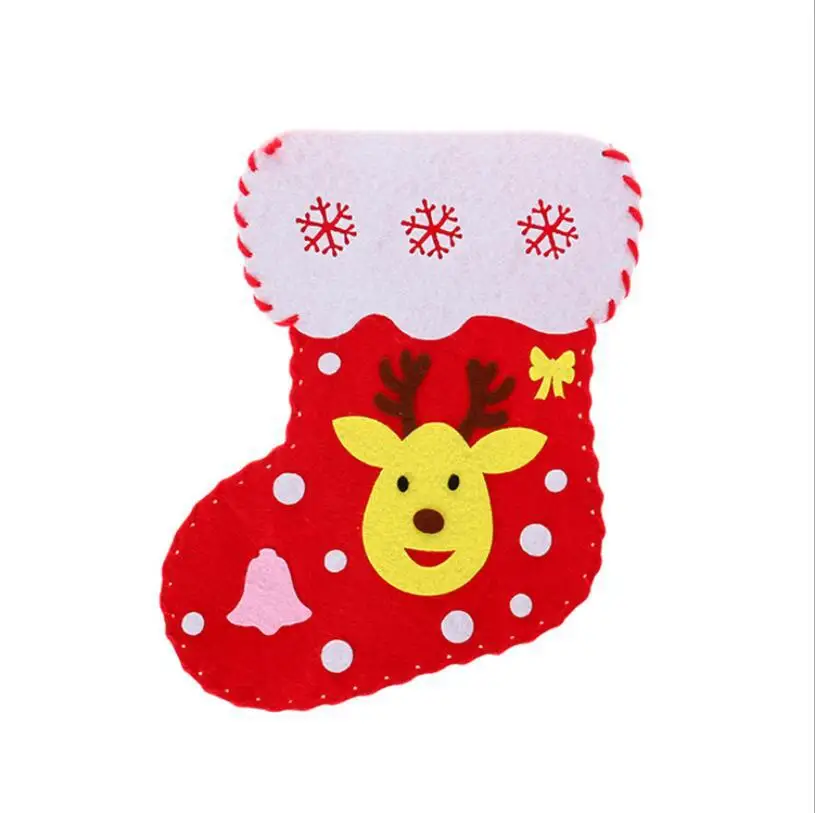 

Christmas Stocking Decorations Kindergarten Handmade Diy Production Material Kits Christmas Gift Bag