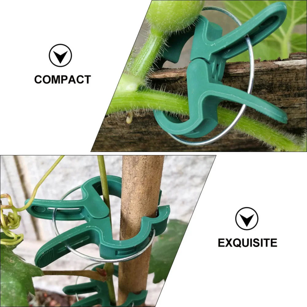 

20pcs Plant Clips Plant Support Ties Gardening Flower Lever Loop Gripper Clips