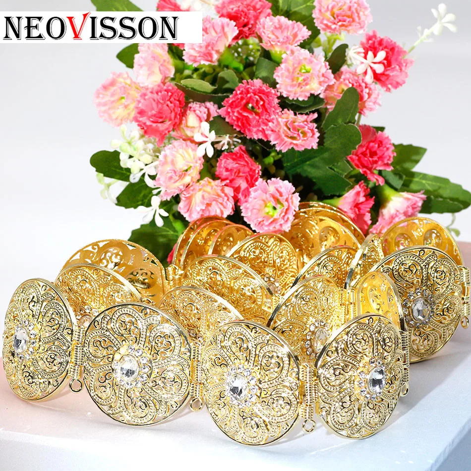 Ремень NEOVISSON металлический женский Круглый пояс в этническом стиле свадебное