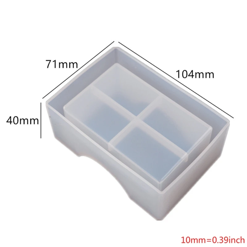 

Round Resin Coaster Mold Sets of 5Pack,Silicone Coaster Storage Box Mold,Coaster