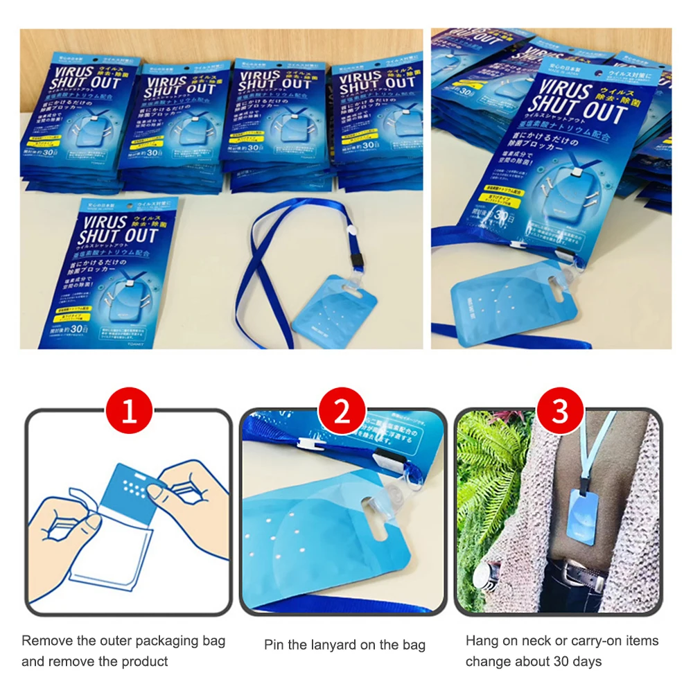 Освежитель воздуха стерилизация карта дезинфекция Ремешок Защита Антивирусная