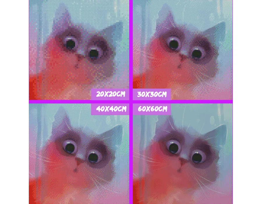 5D DIY алмазная живопись с рисунком кота из мультфильма перекрестная строчка узор