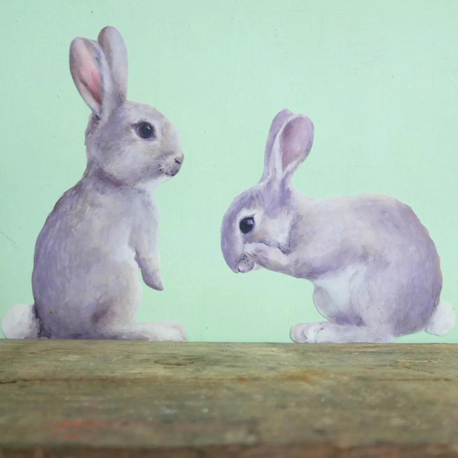 Банни стикер на стену в виде кролика наклейка лесной настенные Стикеры для