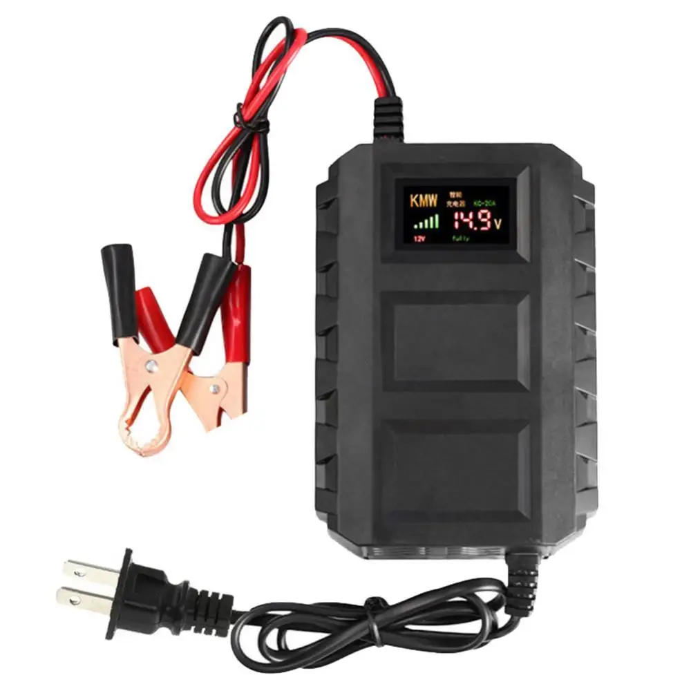 50% Wholesales 12v/20A Car Automobile LCD Display Intelligent Lead Acid Battery Power Charger |