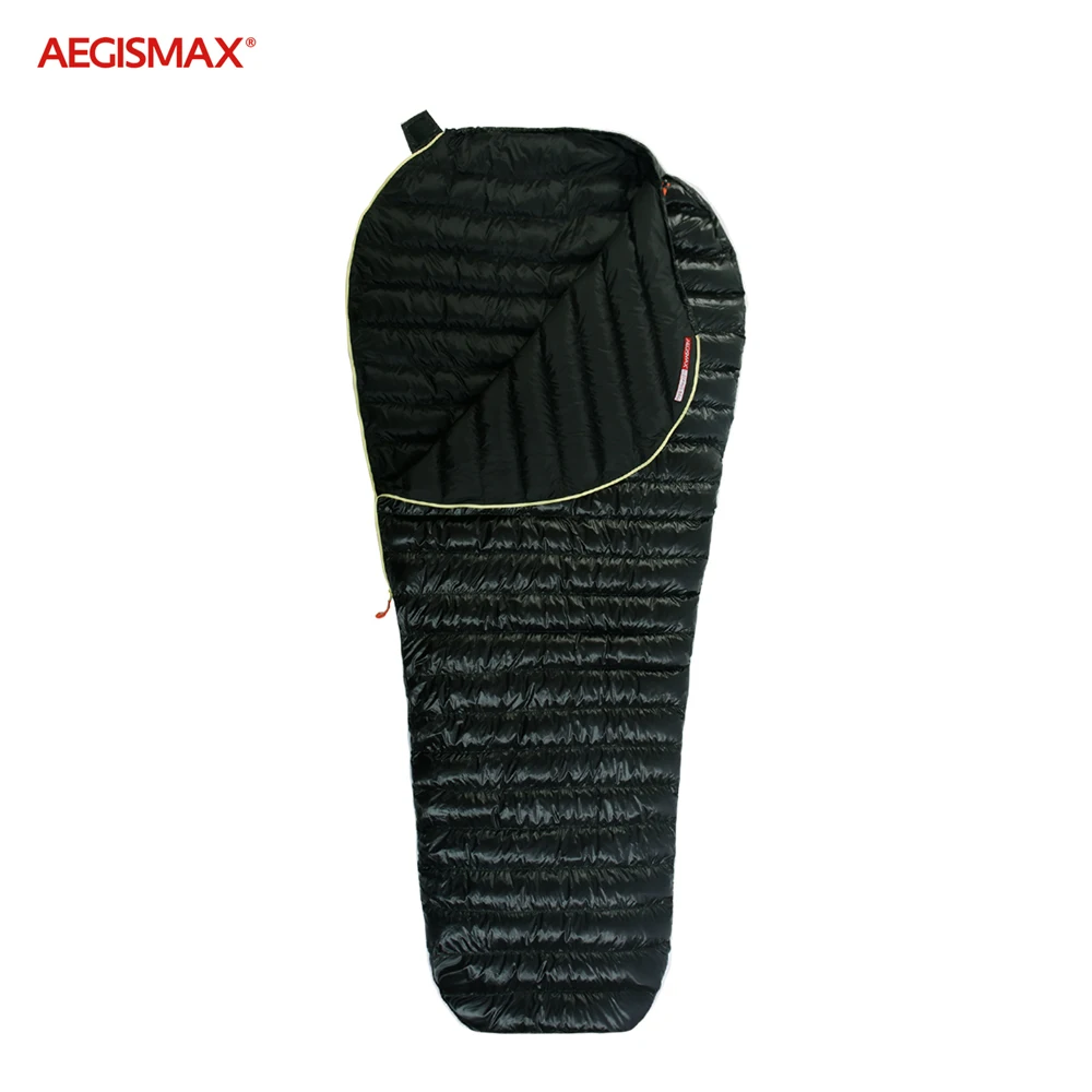 Сверхлегкий спальный мешок AEGISMAX MINI 800FP с гусиным пухом уличное Сращивание для мам