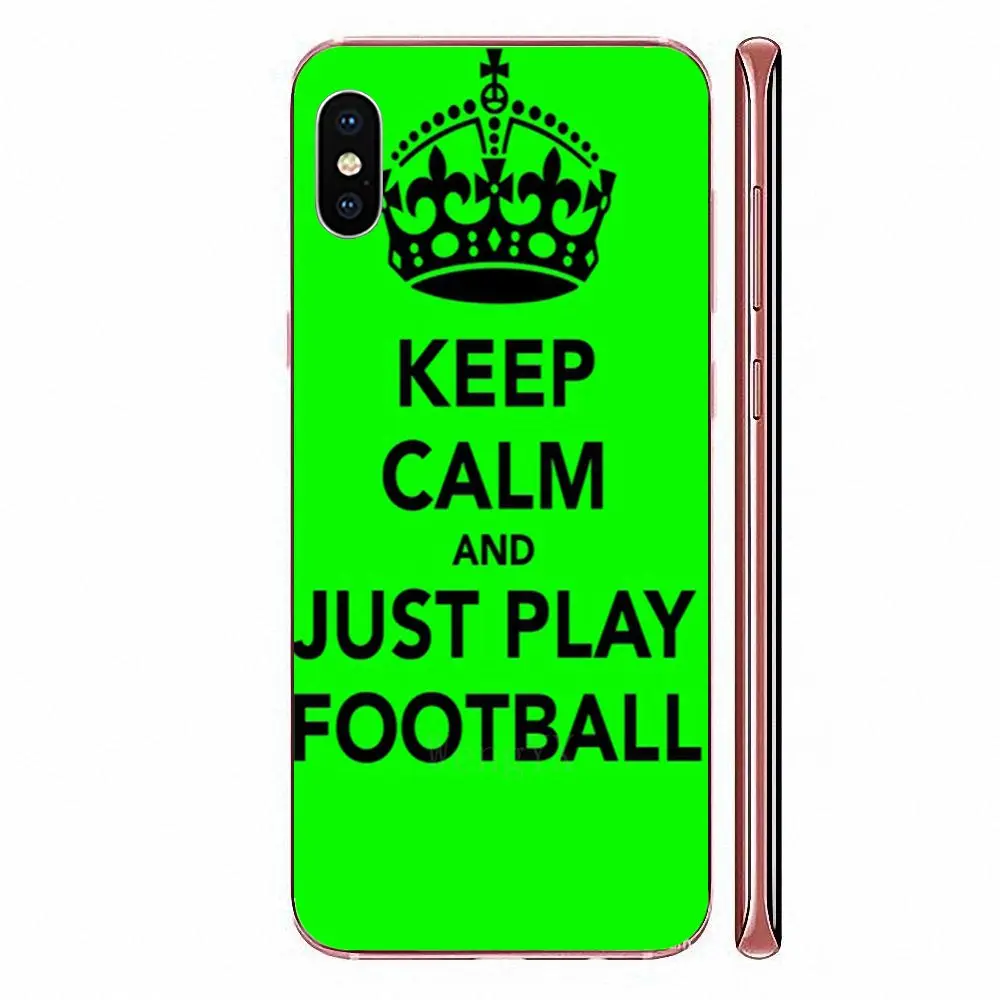 Мягкий чехол для LG G3 G4 G5 G6 G7 K4 K7 K8 K10 K40 K50 Q6 Q60 V10 V20 V30 V40 Nexus 5 5X 2017 цитаты Keep Calm And Play Soccer |