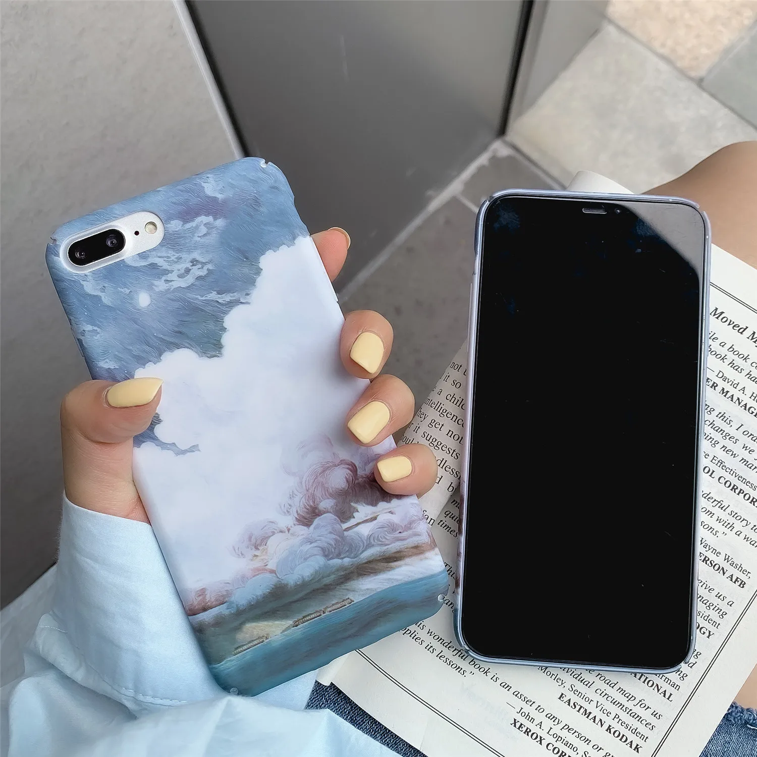 Чехол для телефона Honor 8x9x9 V9 V10 V20 10 Lite 10i 9i 20 Pro голубое небо белое облако твердый