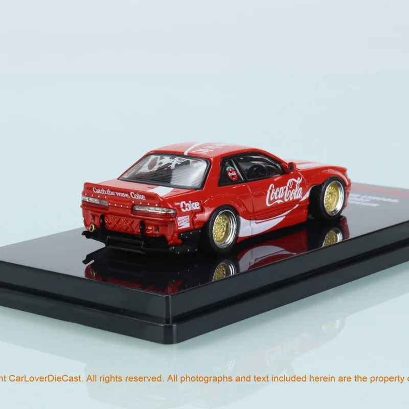 1/64 Diecast Model Car Coke Painting Nissan Silvia S13 Rocket Bunny V2 Perfect Collection Show Toy Holiday Gift | Игрушки и хобби