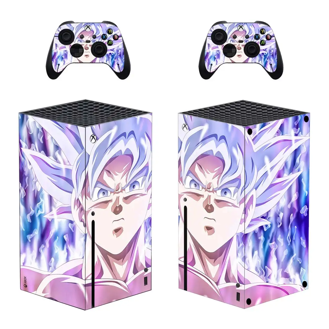 

Anime Goku Skin Sticker Decal Cover for Xbox Series X Console and 2 Controllers Xbox Series X Skin Sticker Vinyl