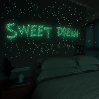 luminous star vinyl wall stickers home decoration glow in the dark ceiling stickers boy girl kids room decor pegatinas de pared