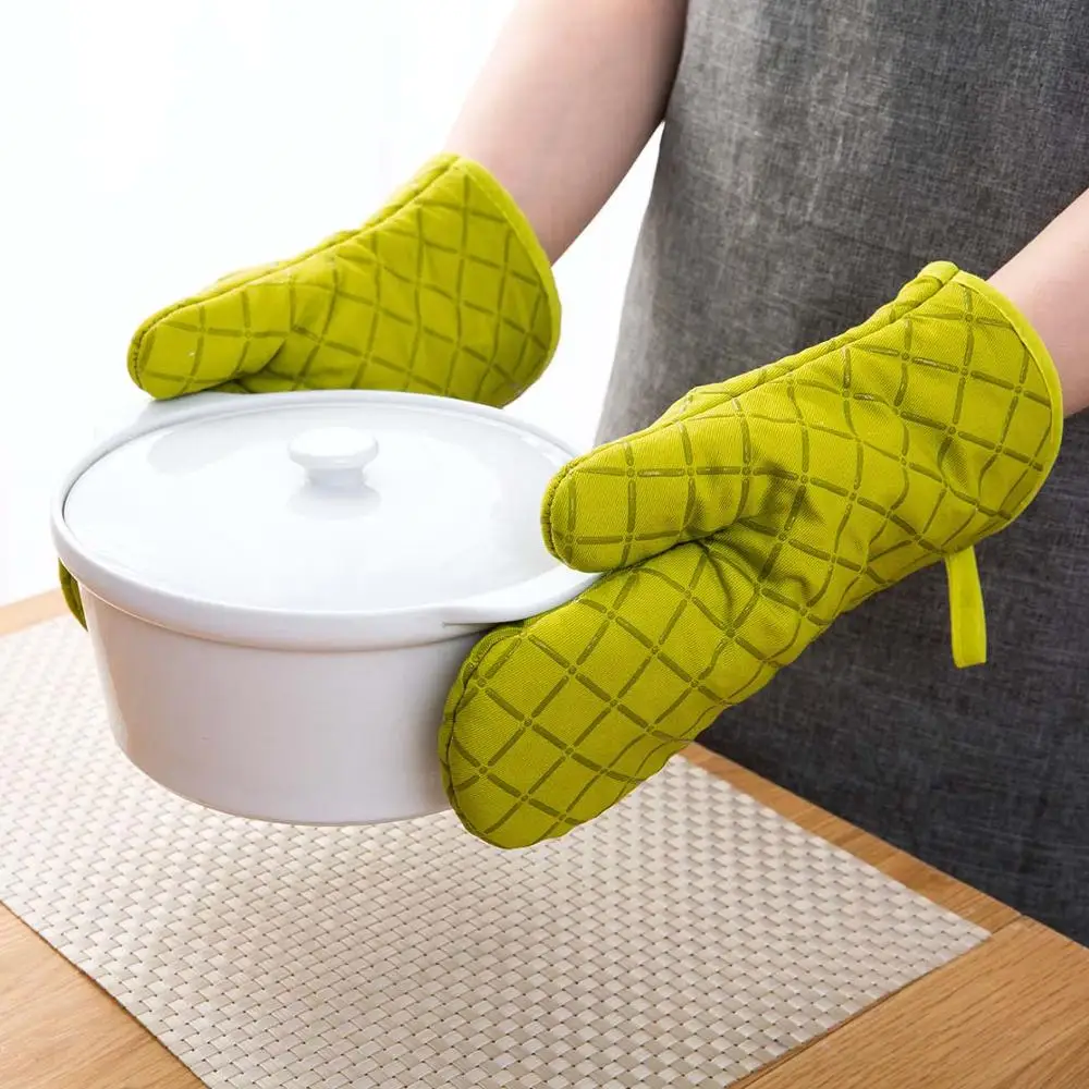 1 пара силиконовых теплоизоляционных перчаток термостойкая кухонная