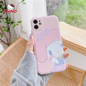 Sanrio Melody cartoon all inclusive mobile phone case for iPhone13 13Pro 13Promax 12 12Pro Max 11 Pro X XS MAX XR 7 8 Plus Cover