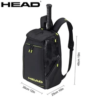 new arrival head black yellow tennis backpack extreme nite 2 pack tenis squash racket bag men women outdoor gym sports backpack