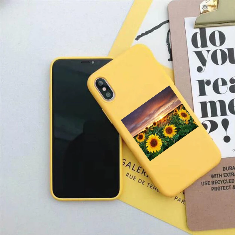 -Yellow-076 Чехол с подсолнухом для Xiaomi Redmi 3S Note 7 5 6 iPad Pro 6A 5 Plus 5A S2 Pocophone F1 7A 6A GO 4A 4X 5A Примечание 5A премьер-8 T 8A 8 Coque - Цвет: -Yellow-076