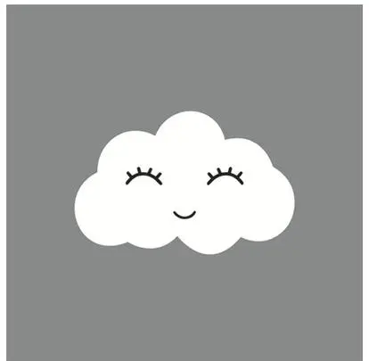 Clouds1 Наклейка на стену с кроликами и облаками для детской комнаты, детская спальня, настенная наклейка, украшение для дома, Настенная Наклейка с деревянным пластиком, декоративная - Цвет: Clouds1