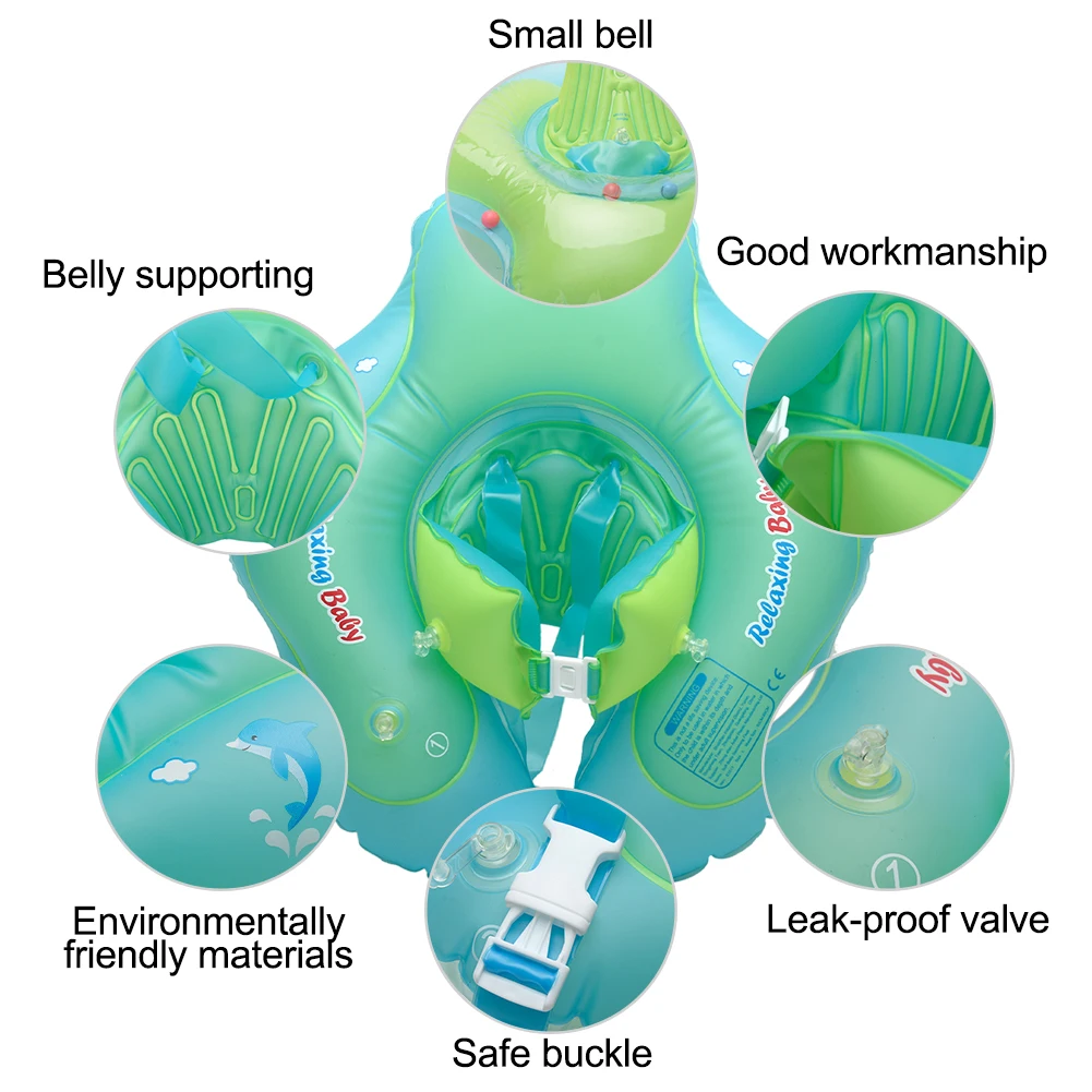 

Trainer Pool Summer Aid Floating Baby Safety Inflatable Tube Swimming Ring Infant Water Toys Cute Cartoon Kids Swim Raft