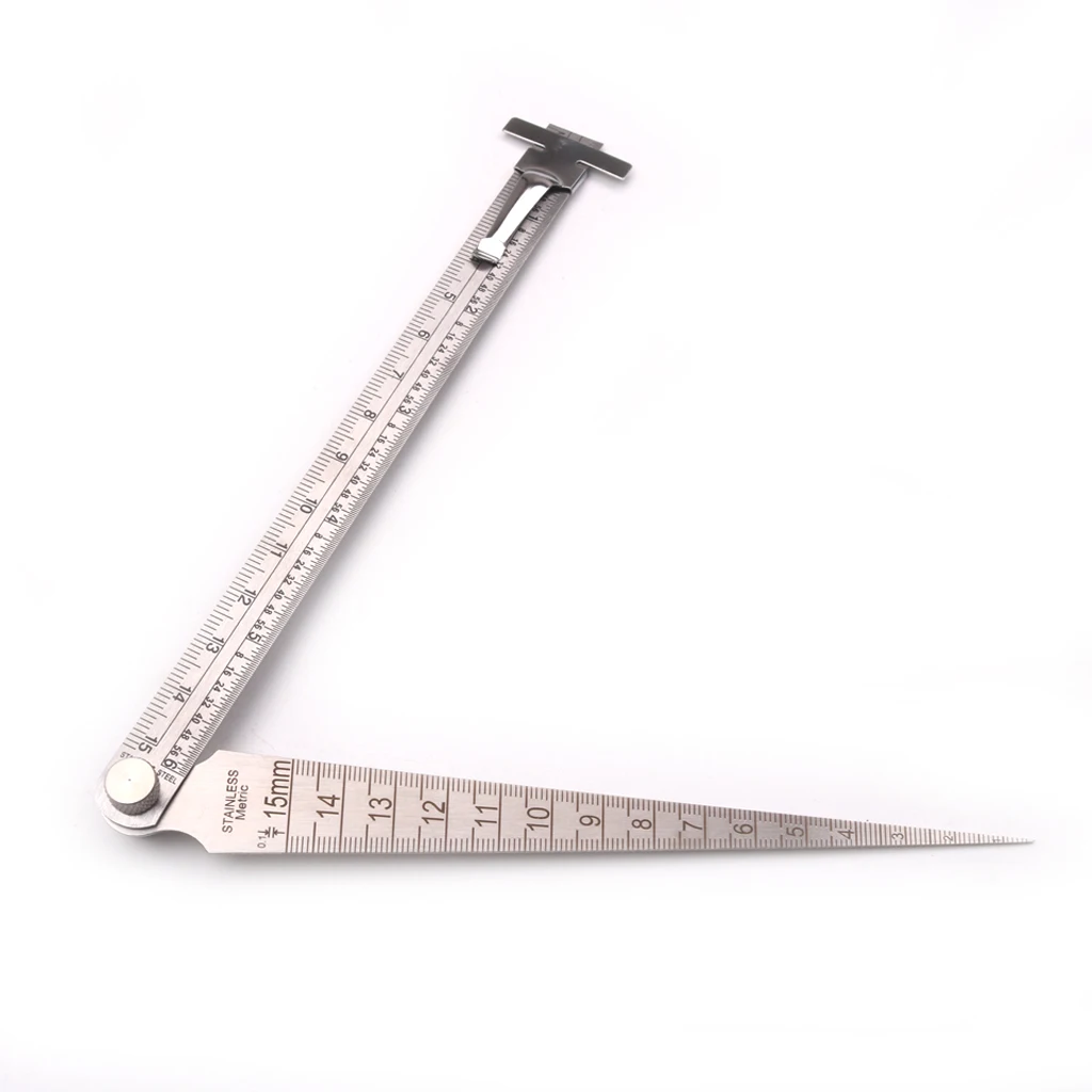 0-15mm Gap Ruler 0-150cm Straight Double Side Gauge Set for Guitar | Спорт и развлечения
