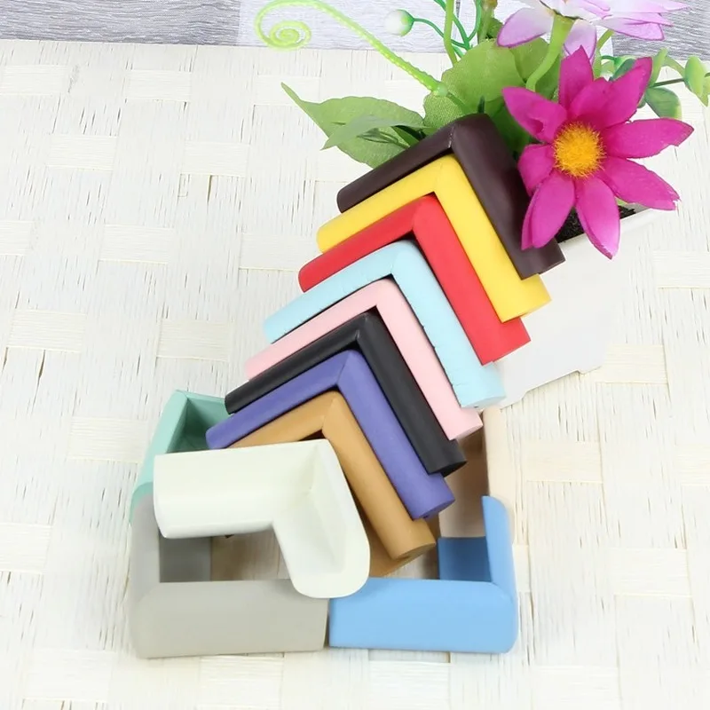 Esquina de protecci&oacute;n para ni&ntilde;os, 60x60mm, mesa suave, escritorio, esquina de seguridad para beb&eacute;s, protectores de bordes de seguridad, 8 unids/lote-4