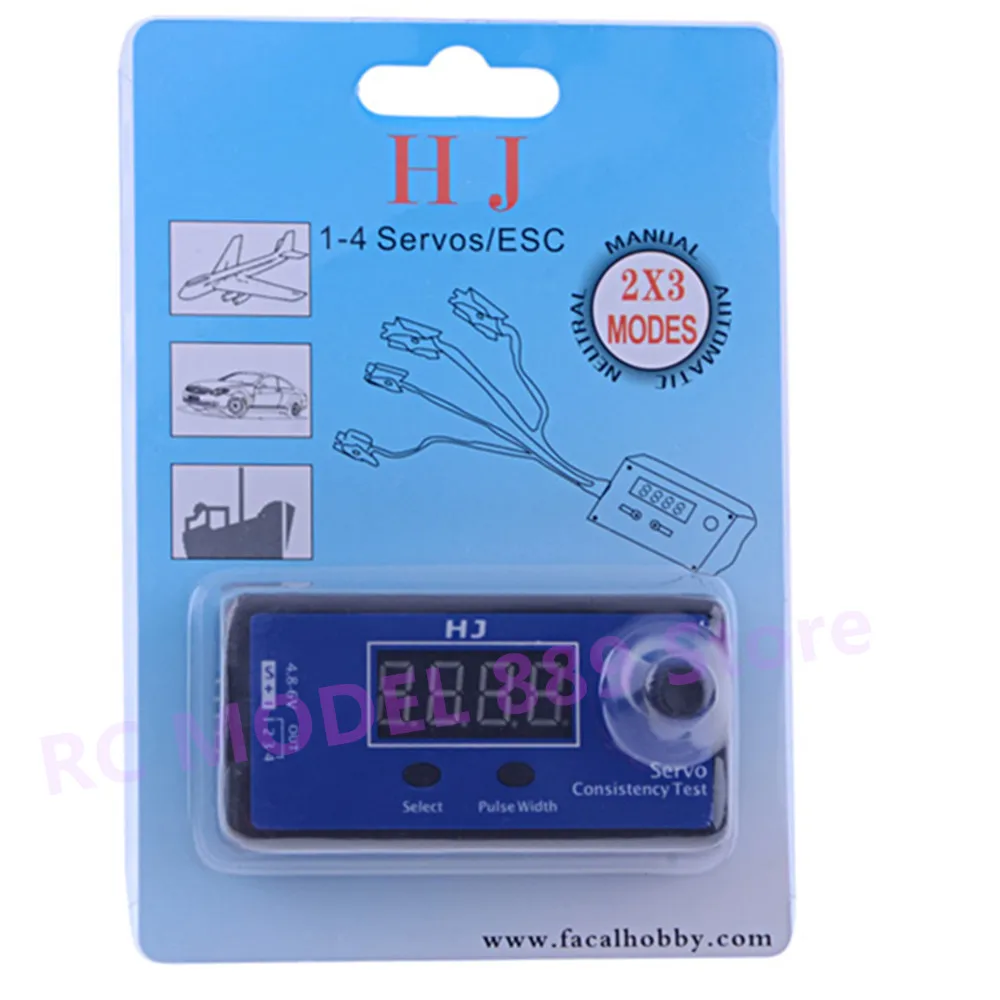 HJ Digital 1-4s Servo Tester/ESC Consistency Tester for RC Airplane DC 4.8-6V 3 Modes Steering Gear Measurement | Игрушки и хобби