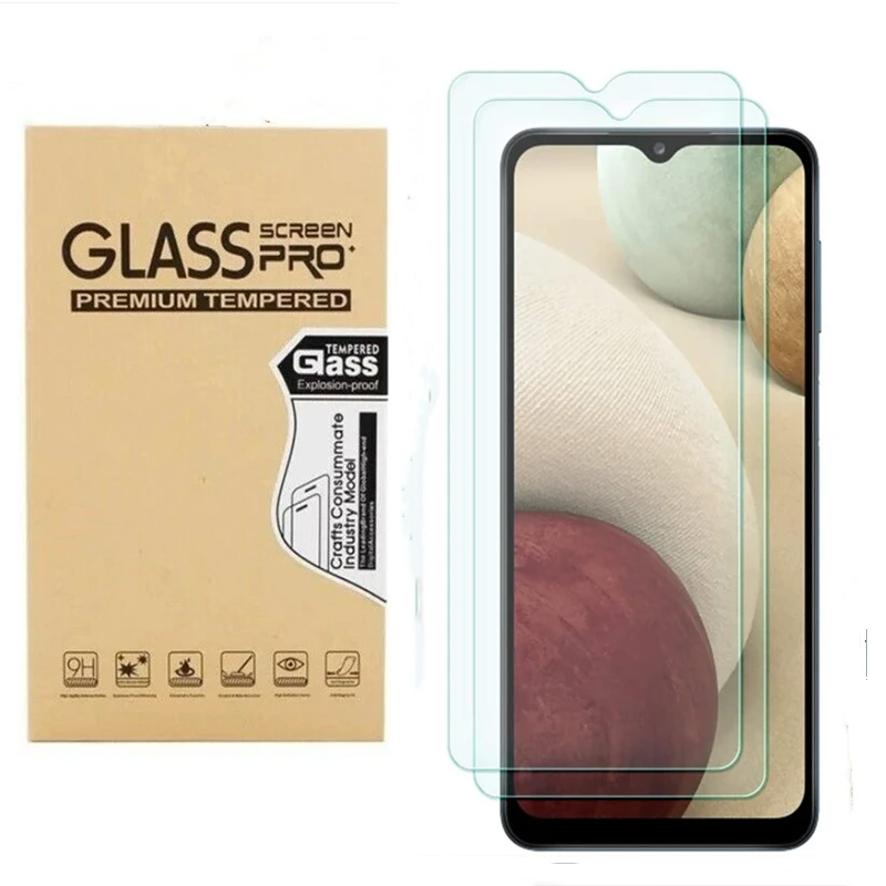 

2PCS Screen Protector for Samsung Galaxy A12 Tempered Glass 6.5 inch 9H Hardness, Anti Scratch Bubble Free