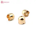(F344)20 шт. 7 мм, внутри 6 мм 24 К золотой цвет латунные колпачки с кисточками Высокое качество Diy ювелирных изделий Аксессуары