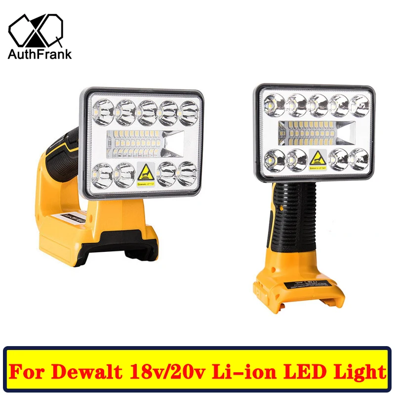 

DCB182 Lamp Work Light Flashlight Tool Light Outdoor Light Led Light For DEWALT 18V Lithium Ion Battery DCB201 DCB200