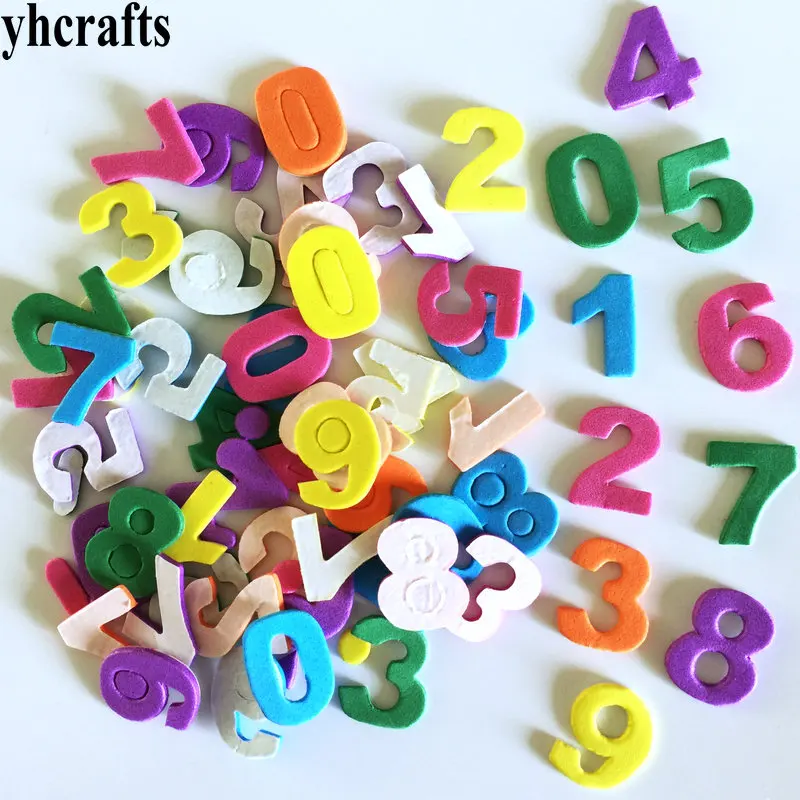 40PCS 2.5cm numbers 1 пакет/Партия. Наклейки из пены для животных, животноводства, фермы, детского сада, поделки, элементы деятельности, детская комната, орнамент, животные, самообучающиеся, Необычные - Цвет: 40PCS 2.5cm numbers