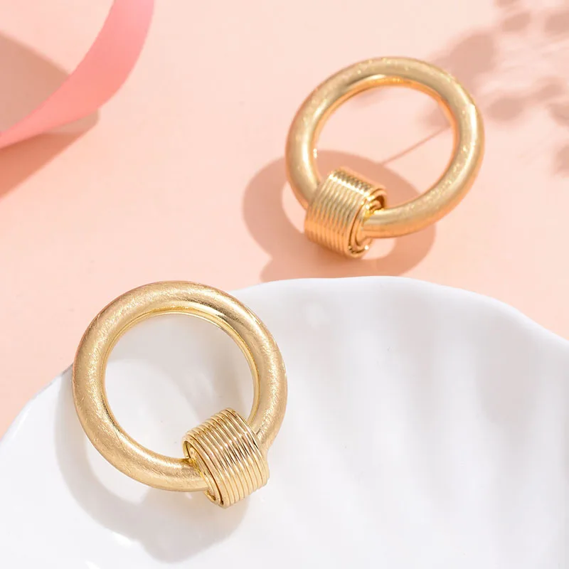 Женские серьги-гвоздики Shineland классические винтажные геометрические серьги