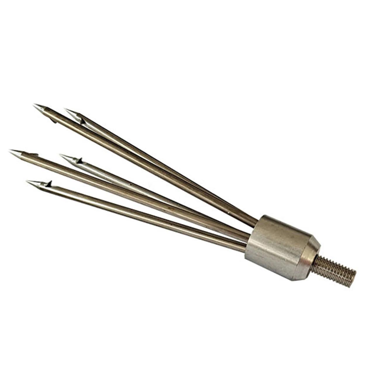

Stainless Steel Fishing Spear 5 Prong Spearhead Fork Harpoon Tip with Barbs Diving Spear Sharp Head Fishing Tools