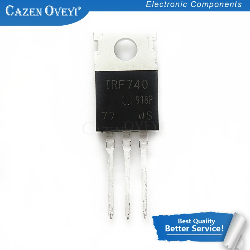 10pcs/lot IRF740PBF TO-220 IRF740 In Stock