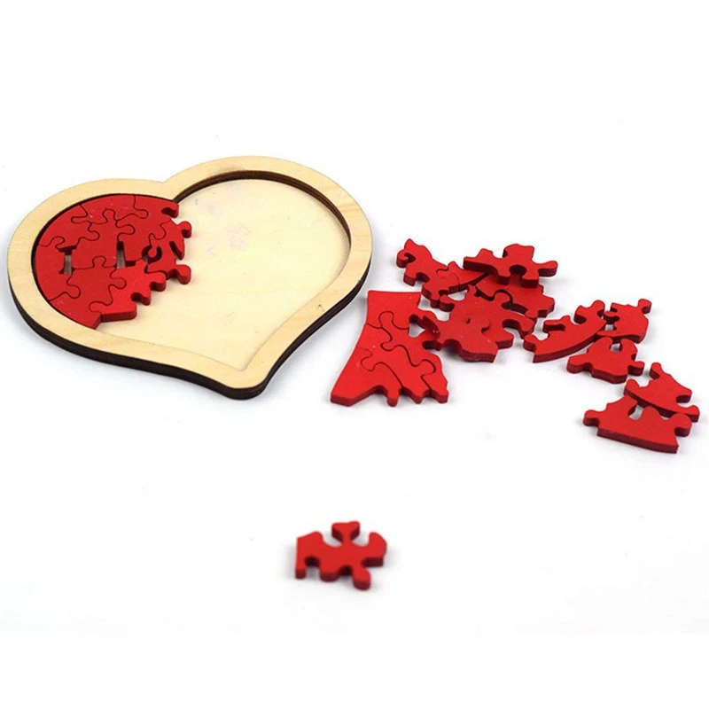 

Baby Puzzle Toys Heart-shaped Wooden Puzzle Animal Educational Developmental Baby Kid Training Toy Educational Toy Sensory Toys