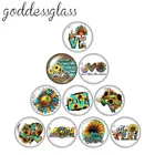 10 шт., круглые кабошоны для фотографий, 12182025 мм