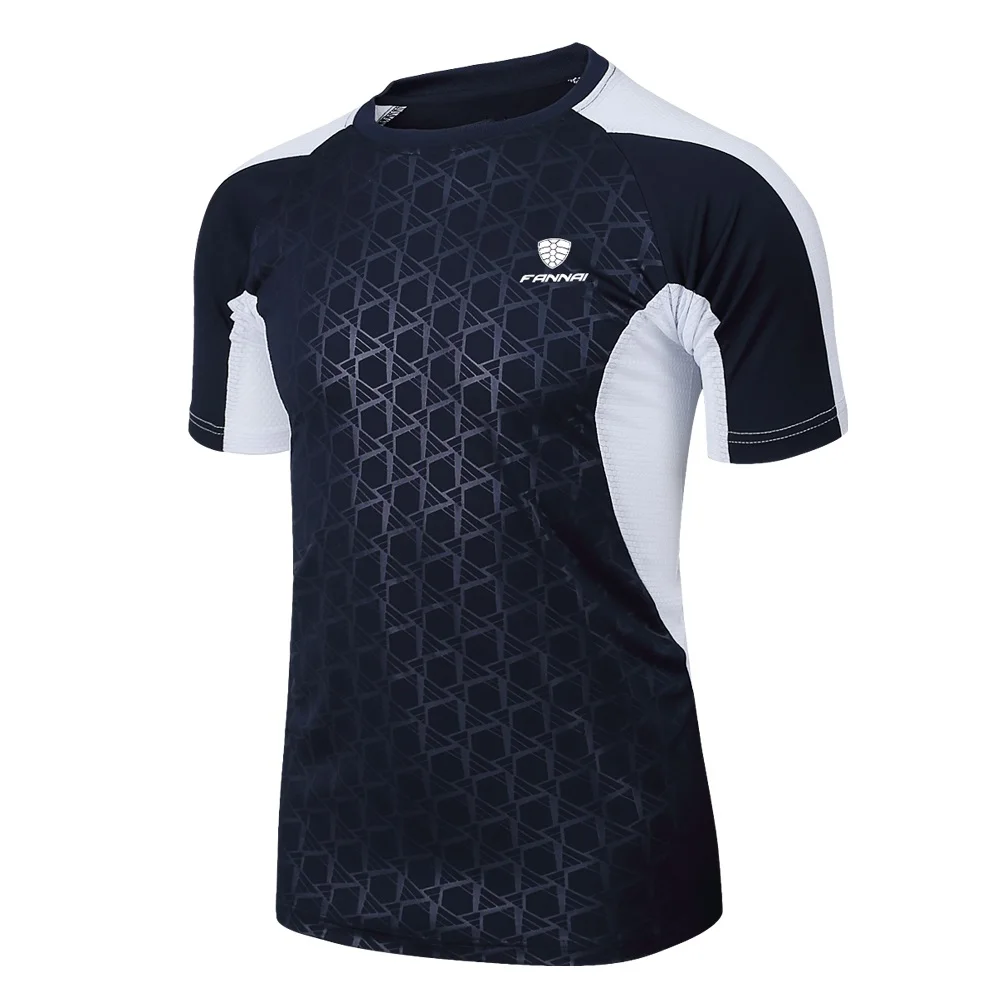 

T shirts Men Solid Short Sleeve Gym Sport Top Men's Soccer Jersey Quick Dry Fitness Running Clothing Men's Sportswear workout