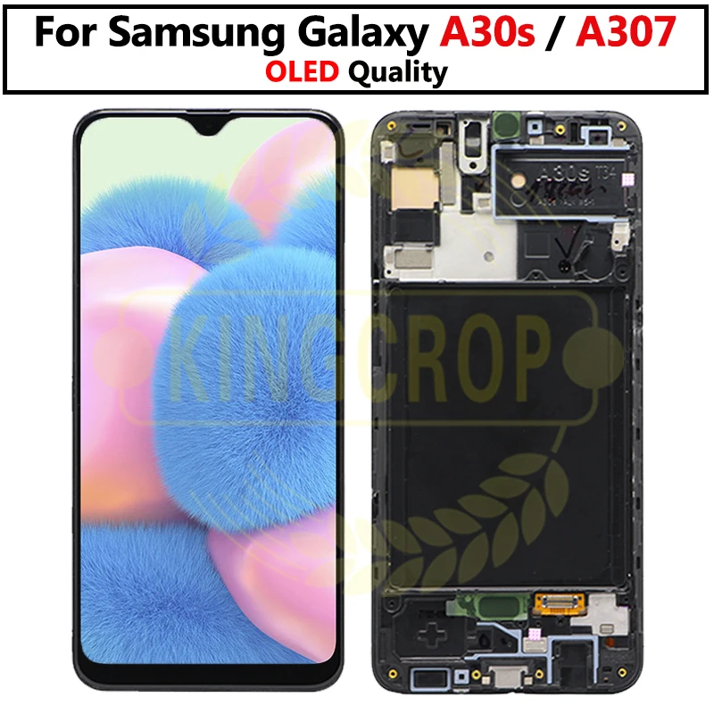 OLED дисплей для Samsung galaxy A307F/DS A307GN/DS A307YN с рамкой сенсорный экран дигитайзер в сборе