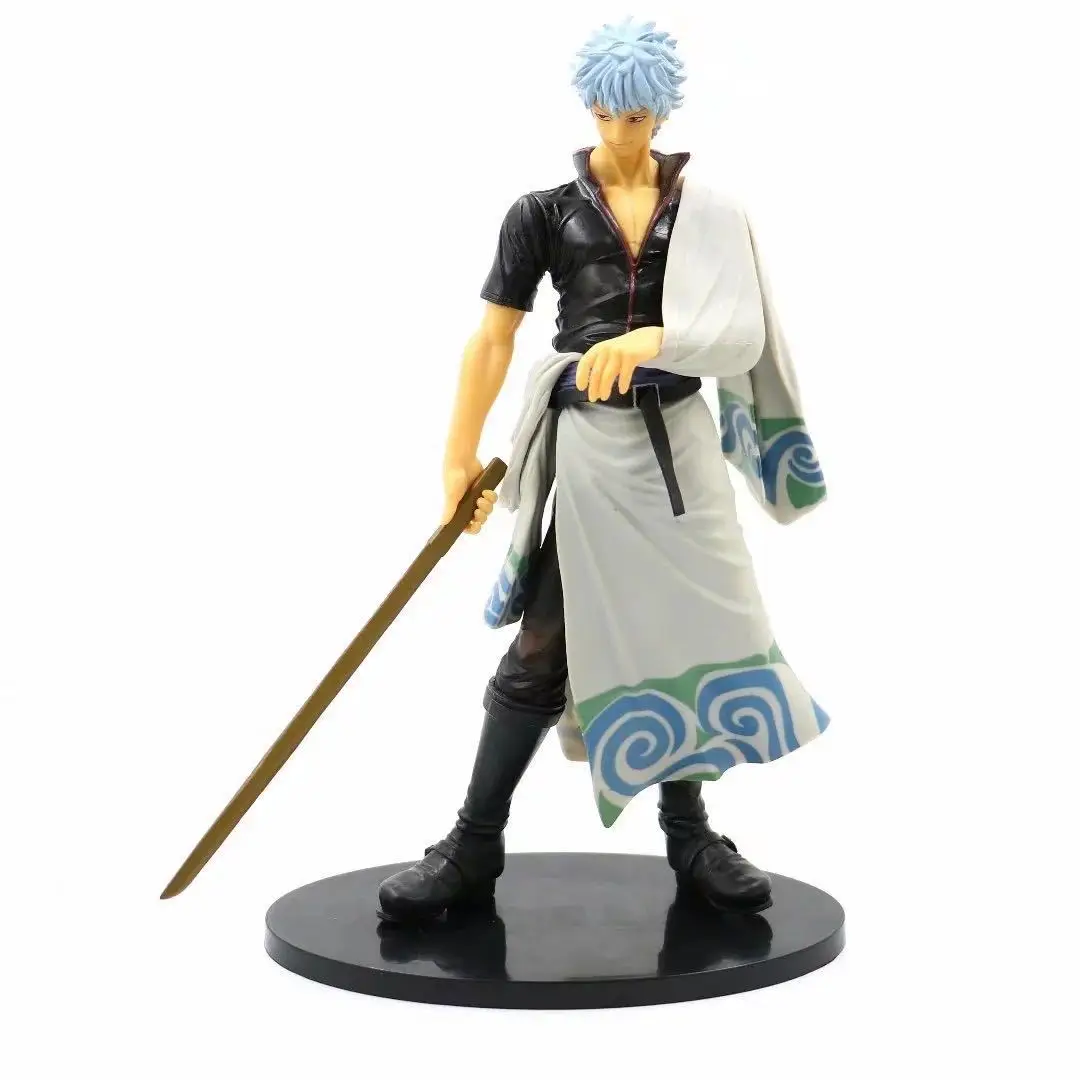 

Anime Gintama Sakata Ginshi Figure Collectible Model Decorations Doll Toys For Children Gift Doll Toy 25CM