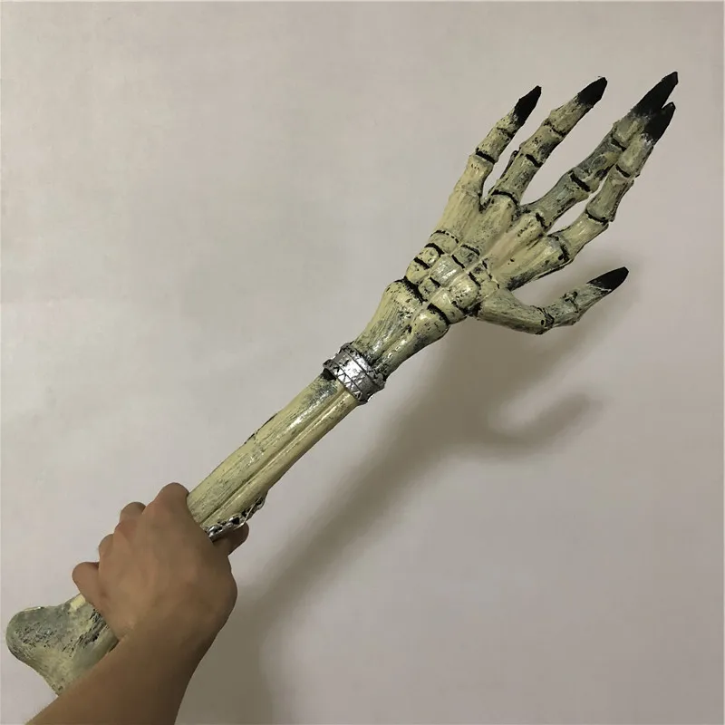 Реквизит для косплея на Хэллоуин страшный скелет захват оружие из искусственной