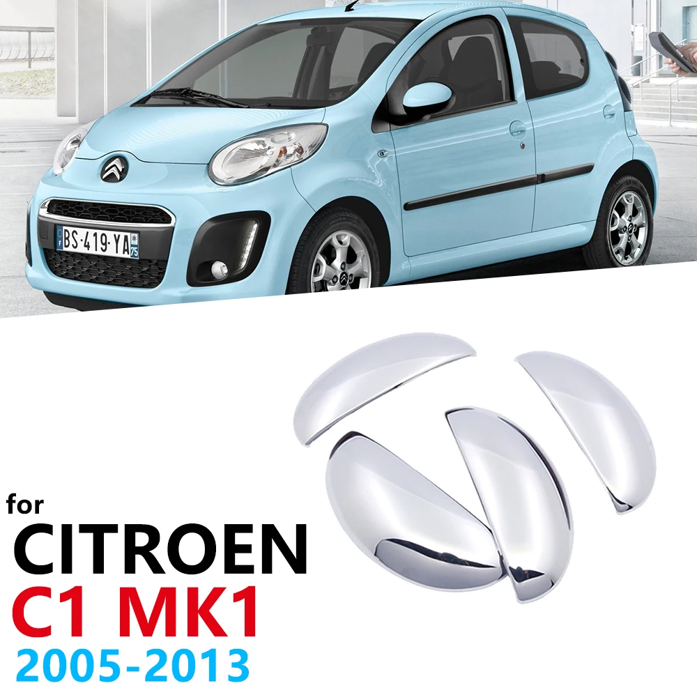 

Luxurious ABS Chrome Car Door Handle Protective Cover Trim For Citroen C1 MK1 2005 2006 2007 2008 2009 2010 2011 2012 2013 Car