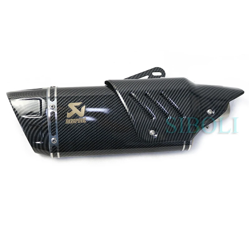 51 мм Новый Akrapovic мотоцикл глушитель поддельные копии углеродного волокна