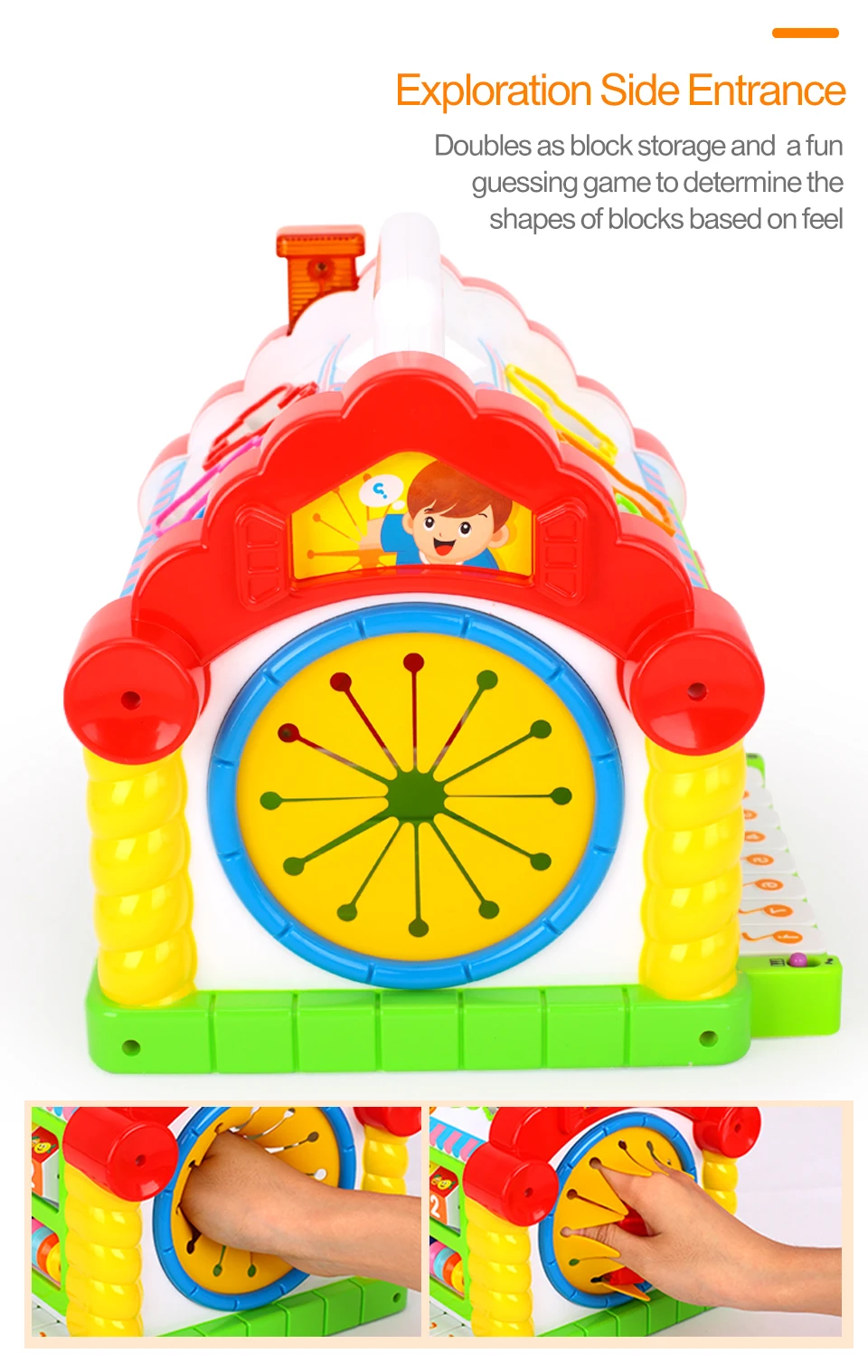 HOLA TOYS 739 Многофункциональные Музыкальные игрушки Детские забавные игрушки музыкальная электронная геометрические блоки Сортировка Обучающие Развивающие игрушки