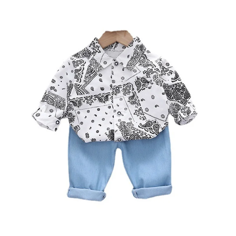 

New Spring Baby Girls Clothes Suit Children Cotton Boy Shirt Pants 2Pcs/Set Autumn Toddler Casual Costume Kids Cotton Sportswear